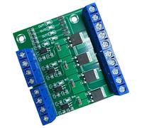 MISUVRSE Scheda amplificatore a 4 canali, modulo driver per motore luce LED MOSFET che attivano interruttori, schede controller, canale MOSFET