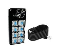 MISUVRSE Tastiera macro programmabile con personalizza la programmazione chiara 3key/4key/6key/8key per i giocatori Ufficio Professionale Uso Della Dogana Macro Tastiera