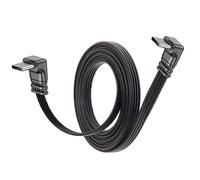 MISYNLON Flat Flexible Cavo USB C 90 Gradi per Carplay, IP15 / 16, S23 / S22 / S21, Air 2020/2018, P40/P30, Ricarica Rapida 90 Gradi USB Type-C PD 65W Cable Flat, Support Data Transfer-1M/3.2Ft