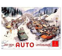 Mit dem Auto unterwegs (Wandkalender 2026 DIN A2 quer), CALVENDO Monatskalender: Mit dem Auto unterwegs - da kann man was erleben.