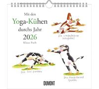 Mit den Yoga-Kühen durchs Jahr 2026 - Wandkalender - Quadratformat 23 x 23 cm