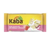 Mit Erdbeer & Brause Weiße Schokolade - Tavoletta di cioccolato bianco ai gusti fragola e frizzante - Degustazione gourmet di un cioccolato fondente e cremoso - 100g Compatibile con Kaba