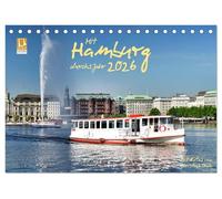 Mit Hamburg durchs Jahr 2026 (Tischkalender 2026 DIN A5 quer), CALVENDO Monatskalender: Wunderschöne Ansichten der Stadt Hamburg