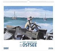 Mit Kat Menschik an der Ostsee 2026 - Kunstkalender - Spiralbindung - Format 38 x 35,5 cm