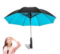 mit Nebelspray, tragbarer mit - Sonnenschutzschirm mit Ventilator,Tragbarer Sonnenschirm mit UV-Schutz für, Sport, Spaziergänge im Sommer