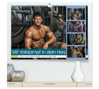 Mit Volldampf in dein Herz (hochwertiger Premium Wandkalender 2026 DIN A2 quer), Kunstdruck in Hochglanz: "Stählerne Maschinen, brodelnder Dampf und ... Lokführer bringen nicht nur Züge ins Rollen