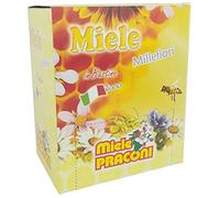 MiTA - 100 BUSTINE DI MIELE DI NETTARE MILLEFIORI MONODOSE 100% ITALIANO IN BUSTINA GR. 6 DOLCIFICANTE NATURALEHONEY NATURAL SWEETENER