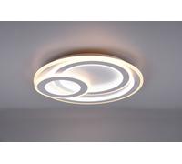 MITA PLAFONIERA LED 74W 9000lm, 2700 - 6000K BIANCA CERCHI 3D CON TELECOMANDO MULTIFUNZIONE REGOLAZIONE INTESITA' E TEMPERATURA DI COLORE D. 51CM