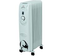 DCG Eltronic Radiatore Termosifone Elettrico ad Olio Stufa Portatile 9 Elementi Potenza 2000 Watt - RA2809
