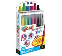MITAMA 61913- PASTELLI CERA ACQUARELLABILI CON PENNELLO COLORISSIMO conf. 6 pz