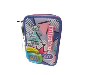 Mitama 64276 Astuccio Triplo 3 Zip - Colori Assortiti