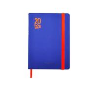 MITAMA Agenda BLU CORALLO - Planner Giornaliero - 12 mesi 2024-366 pagine + 66 contenuti extra - Tasca Interna + Matita Coordinata - 15 x 21 cm