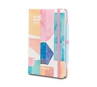 Mitama Agenda Settimanale Grafica Collage, Planning Mensile, 18 mesi da Settembre 2024 a Febbraio 2026-158 pagine + 50 pagine contenuti extra - 15 x 21 cm - Copertina Rigida