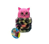 Mitama Astuccio Allungabile Boom Fluffy, Design Gatto Rosa, Fantasia Mimetica Multicolore