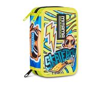 Mitama Astuccio Scuola 3 Scomparti, SUPER TRIPLO FLASH, Contenuto 47 pz, Completo di Matite, Pennarelli, Portapenne Scuola Elementare Bambino