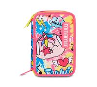 Mitama Astuccio Scuola 3 Scomparti, TRIPLO CATROCK, Contenuto 47 pz, Completo