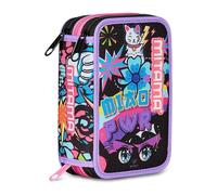Mitama Astuccio Scuola 3 Scomparti, TRIPLO MANGA EFFECT, Contenuto 47 pz, Completo di Matite, Pennarelli, Portapenne Scuola Elementare Bambina, 064523-000