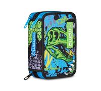 Mitama Astuccio Scuola 3 Scomparti, TRIPLO MITAREX, Contenuto 47 pz, Completo di Matite, Pennarelli, Portapenne Scuola Elementare Bambino