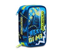 Mitama Astuccio Scuola 3 Scomparti, TRIPLO OCTOGAMER, Contenuto 47 pz, Completo di Matite, Pennarelli, Portapenne Scuola Elementare Bambino