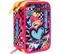Seven Astuccio 3 Zip Triplo Mysterious Warriors – 47 pezzi, completo per scuola elementare