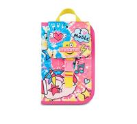 Mitama Astuccio Scuola 4 Zip, Fucsia, Portapenne Triplo Scomparto Completo Di Penne, Matite, Colori, Accessori Zaino, Scuola Elementare, Bambina