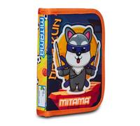 Mitama Astuccio Spinny Asilo, Double Face con Doppia Grafica, Contenente Pastelli, Pennarelli, Forbice etc..,Multicolore, Bambino, Scuola e Tempo Libero