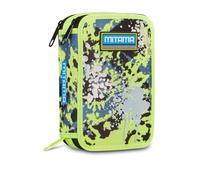 Mitama Astuccio Super Triplo YellowDrops con SpinnyPen, Accessori Scuola Elementare, 50 pezzi, Portapenne con colori, 3 Scomparti, Bambini e bambine, multicolore