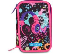 Mitama Astuccio Triplo MusicLove 47 Pezzi con Spinny Pen e Colori