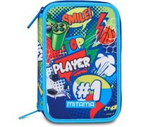 Mitama Astuccio Triplo PopSport Completo 47 Pezzi con Spinny Pen Scuola