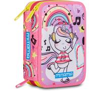 Mitama Astuccio Triplo UniMusic 47 Pezzi Spinny Pen Scuola Elementare