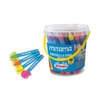 Mitama - pastelli a cera grandi - barattolo 50+4 pezzi