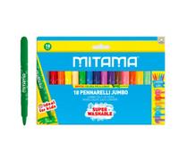 Mitama - pennarelli jumbo lavabili punta maxi - 18 colori