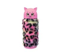 Mitama Portapenne Scuola Allungabile Bambini- Astuccio Multicolore Gatto - Apertura con Zip, Salva Spazio