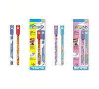 Mitama Set 2 penne cancellabili spinny pen p.07 seven erasable pen cancelline blu gira il fusto e scegli la faccina