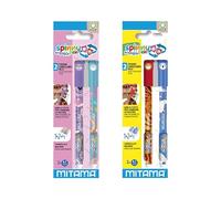 Mitama - penna cancellabile assortita spinny pen 0.7 mm - pack 2 pz