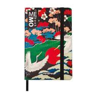 MITAMA Taccuino Large - Grafica JAPANESE - MEMO BOOK - NOTEBOOK - Copertina Soft Touch - Tasca interna + Matita Inclusa - Fogli a Righe - 13 x 21 cm
