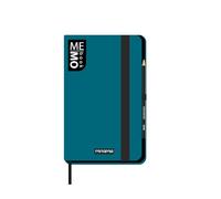 Mitama Taccuino Large PETROLIO - MEMO BOOK - NOTEBOOK - Copertina Soft Touch - Tasca interna + Matita Inclusa - Fogli a Righe - 13 x 21 cm, Per ragazzi e adulti, Ufficio e tempo libero