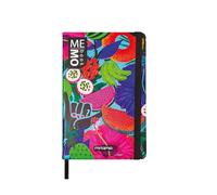 Mitama Taccuino Pocket Grafica BRAZIL - MEMO BOOK - NOTEBOOK - Copertina Soft Touch - Tasca interna + Matita Inclusa - Fogli a Quadretti 5 mm - 9 x 14 cm