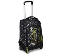 Mitama Trolley DR Scuola Cement,Con Mega Scomparto e Doppia Maniglia, Nero Grigio, Scuola Elementare e Tempo Libero, Bambino Ragazzo