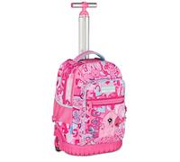 Mitama Trolley Run Extra CUTIECAT, 33 Lt, Doppio Scomparto, Rosa, Tasche multi funzione, bambina, Scuola elementare e media, Tempo libero e viaggi