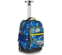 Mitama Trolley Run Extra CYBERSHARK, 33 Lt, Doppio Scomparto, Blu, Tasche multi funzione, bambino, Scuola elementare e media, Tempo libero e viaggi