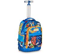 Mitama Trolley Run Extra TIGERPLAY, 33 Lt, Doppio Scomparto, Blu, Tasche multi funzione, bambino, Scuola elementare e media, Tempo libero e viaggi