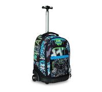 Mitama Trolley Run Scuola Punch Game,Doppio Scomparto, Blu e Verde, Scuola Elementare e Tempo Libero, Bambino Ragazzo