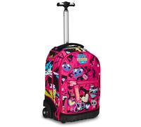 Mitama Trolley Run Scuola Too Cute,Doppio Scomparto, Rosa, Scuola Elementare e Tempo Libero, Bambina Ragazza