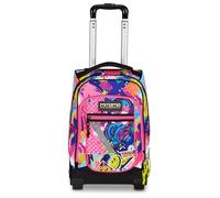 Mitama Trolley Scuola DR Junior MUSIC STICKER, Rosa, Con Mega Scomparto e Doppia Maniglia, Scuola Elementare e Media, Trolley Tempo Libero, Bambina e Ragazza