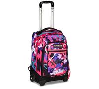 Mitama Trolley Scuola DR Junior TYELOVE, Fucsia e Viola, Con Mega Scomparto e Doppia Maniglia, Scuola Elementare e Media, Trolley Tempo Libero, Bambina e Ragazza