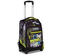 Mitama Trolley Scuola DR Junior URBANSMILE, Grigio, Con Mega Scomparto e Doppia Maniglia, Scuola Elementare e Media, Trolley Tempo Libero, Bambino e Ragazzo