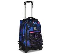 Mitama Trolley Scuola Dr.Trolley #BDBF PURPLE BLUSH, Viola, Zaino Doppio Scomparto, Spallacci a Scomparsa, Trolley Scuola Media e Superiore, Bagaglio a Mano, Ragazza