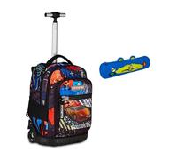 Mitama Trolley Scuola Run Maxi MITADRAFT, Blu, Doppio Scomparto + Astuccio Mitamini Animals Mitama, Chiusura con Zip, In Silicone, Blu, Bambino, Scuola Elementare
