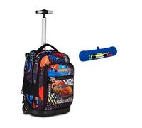 Mitama Trolley Scuola Run Maxi MITADRAFT, Blu, Doppio Scomparto + Astuccio Mitamini Animals Mitama, Chiusura con Zip, In Silicone, Blu, Bambino, Scuola Elementare